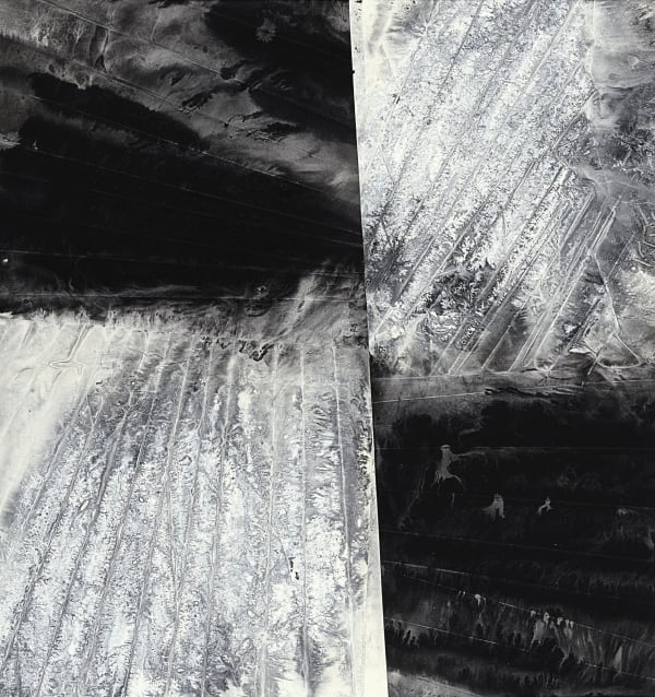 Zheng Chongbin 郑重宾 Four Uneven Surfaces Joined by Rotation 四个旋接面, 2015 Signed Ink and acrylic on xuan paper 墨 丙烯...